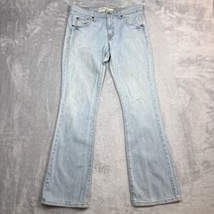 Vintage Levi's 518 Superlow Bootcut Jeans 31x31 Blue Light Wash Low Rise Stained